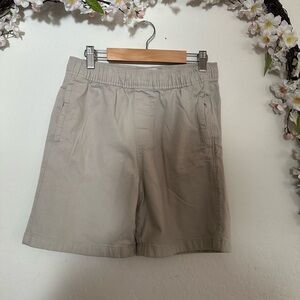 Abercrombie Kids Light Gray Flat Front Shorts